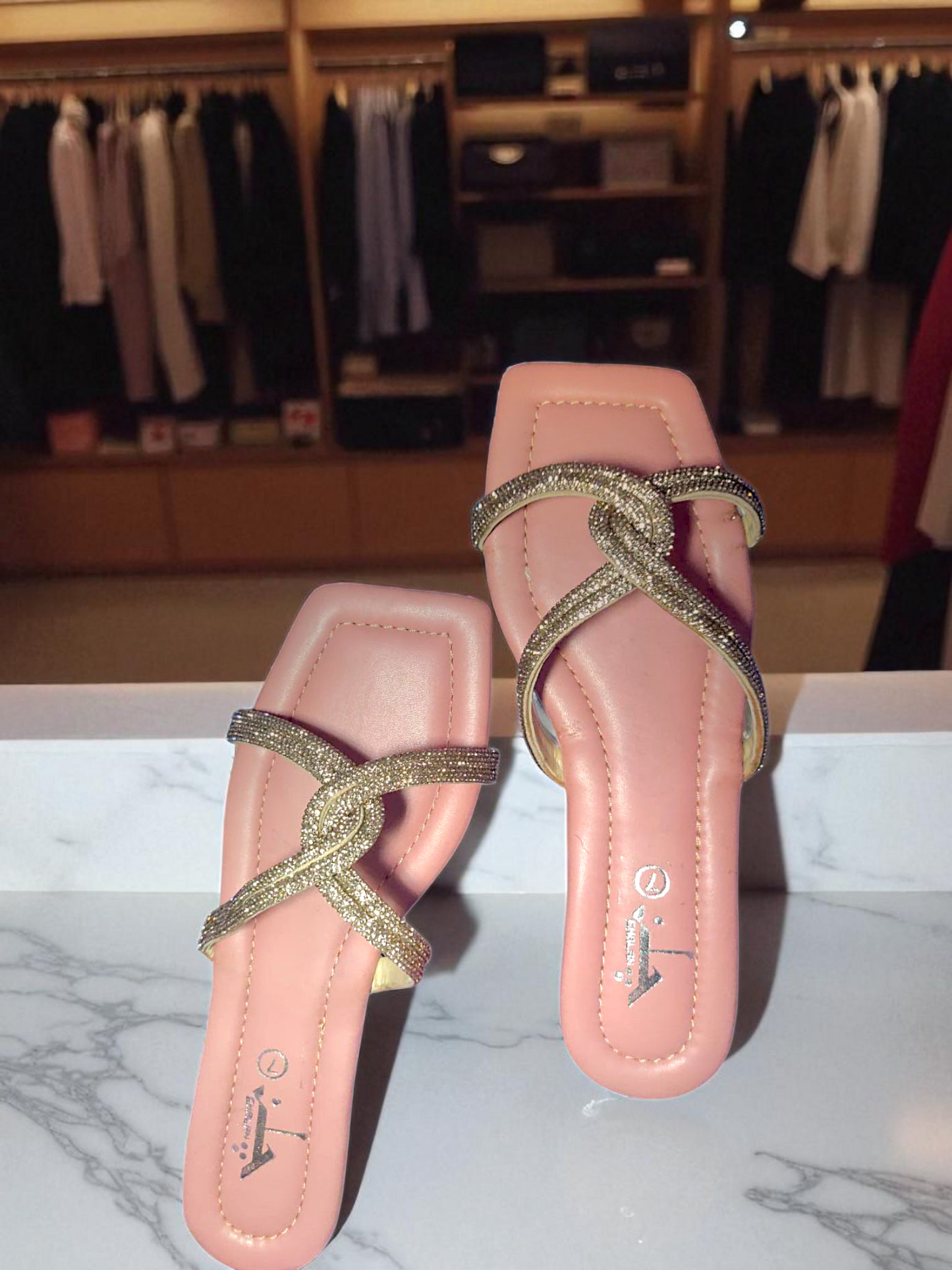 Rose Mauve-Summer Outdoor Flat Sandals